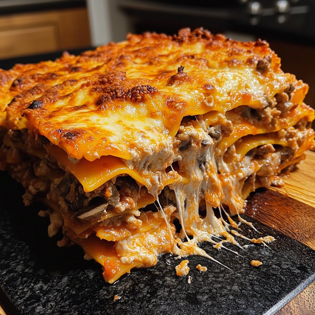 Lasagne mit Pilzen