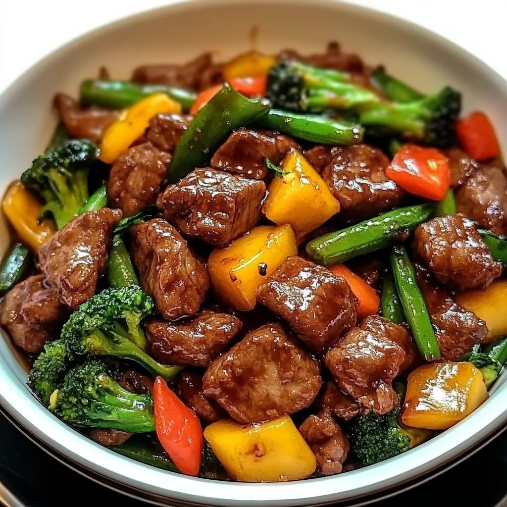 Schnelles und einfaches Rindfleisch-Stir-Fry mit Gemüse