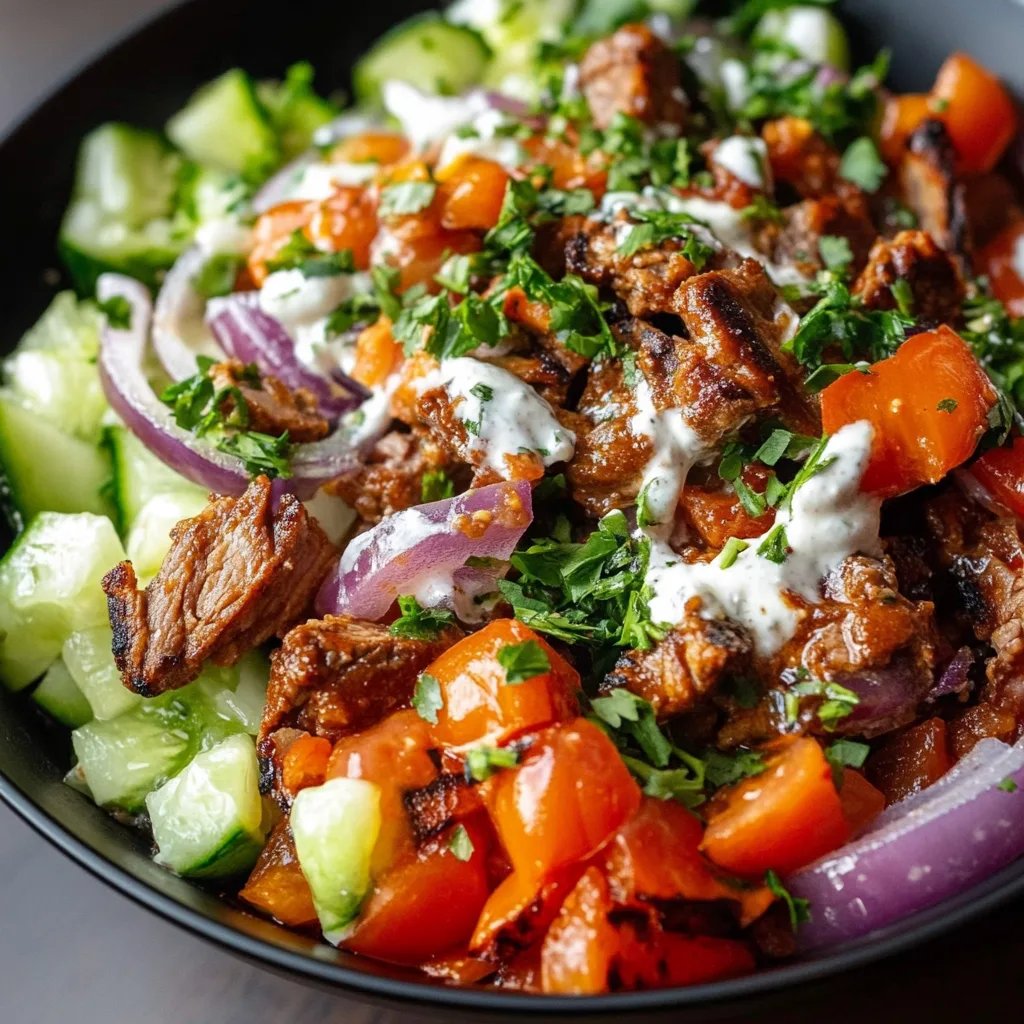 Proteinreiche Döner-Bowl