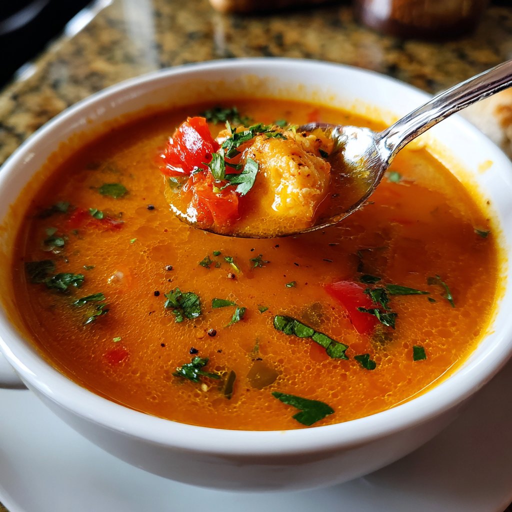 Tomatensuppe mit Paprika