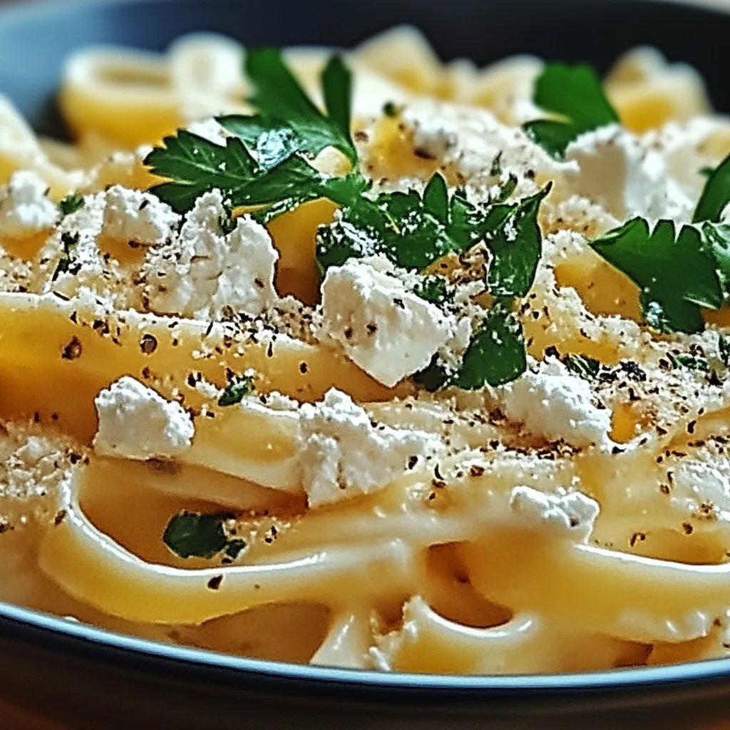 Zitronen-Feta-Pasta