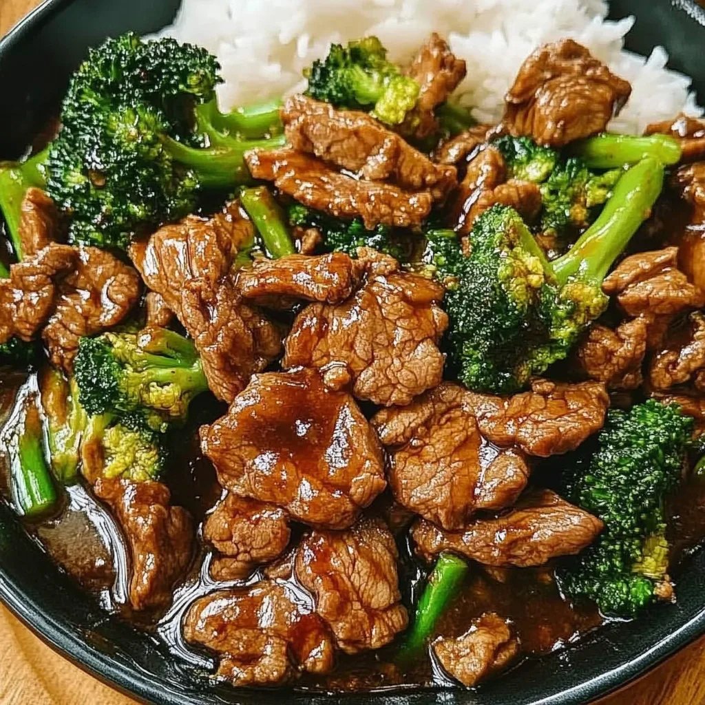 Chinesisches Rindfleisch mit Brokkoli