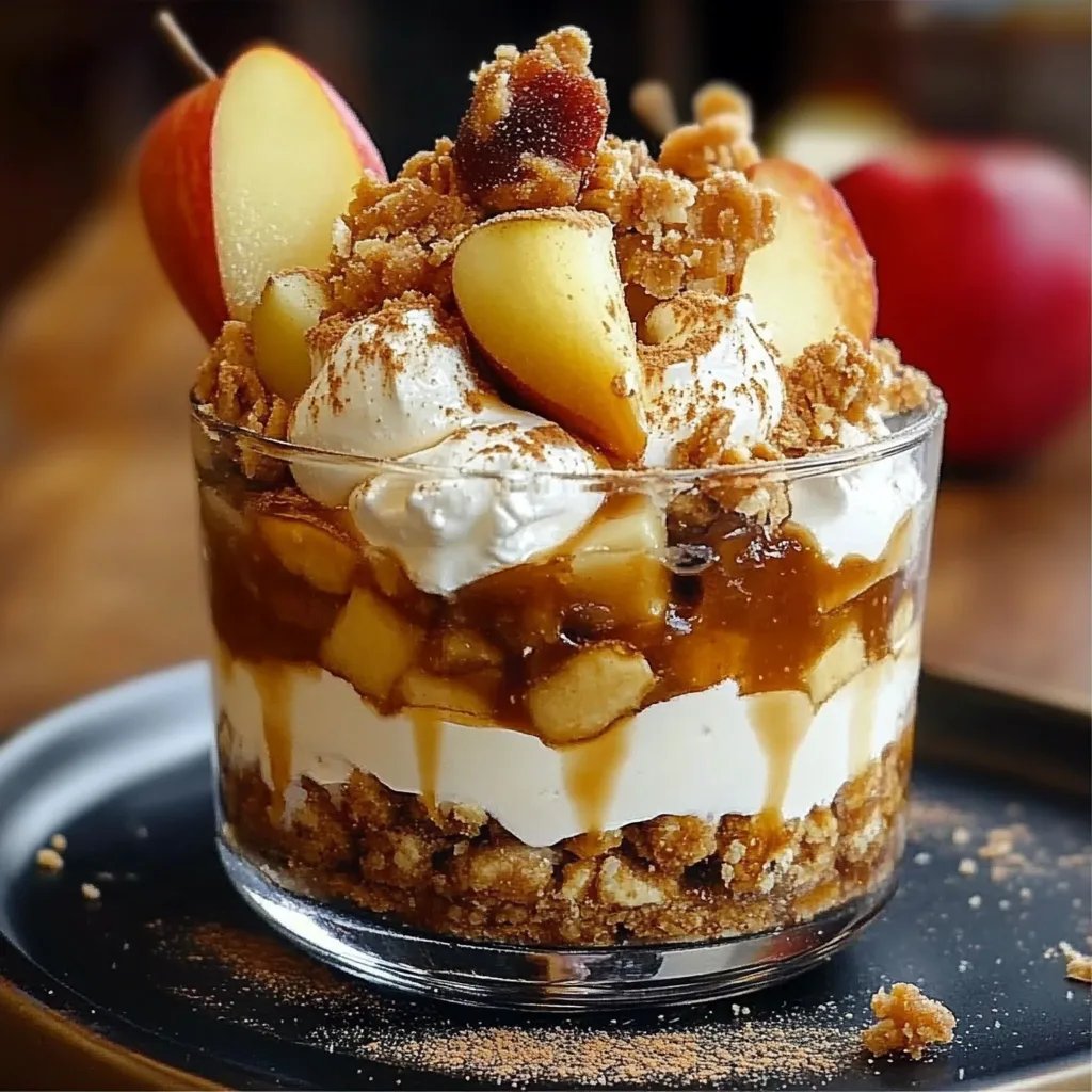 Bratapfel Karamell Trifle