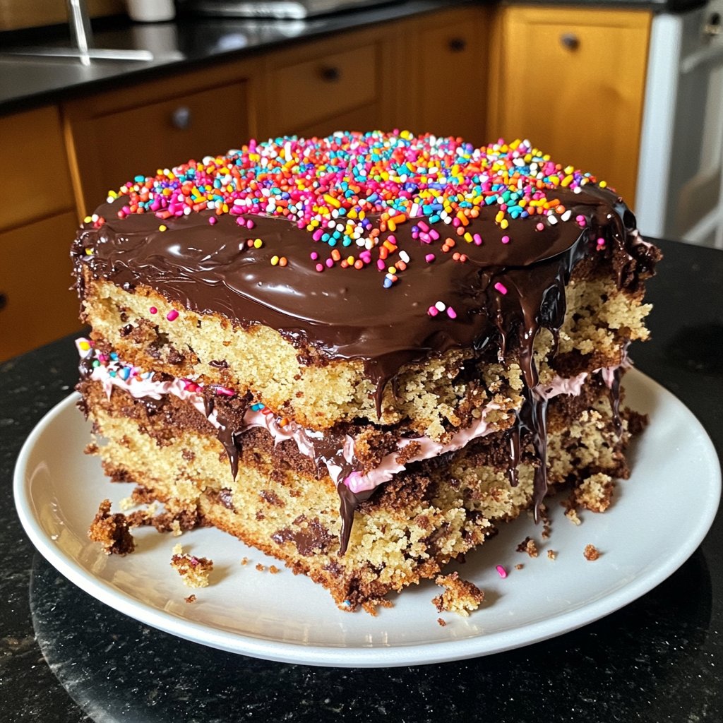 Geburtstagskuchen einfach gebacken