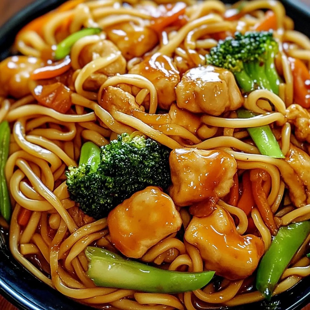 Hähnchen-Teriyaki-Nudeln