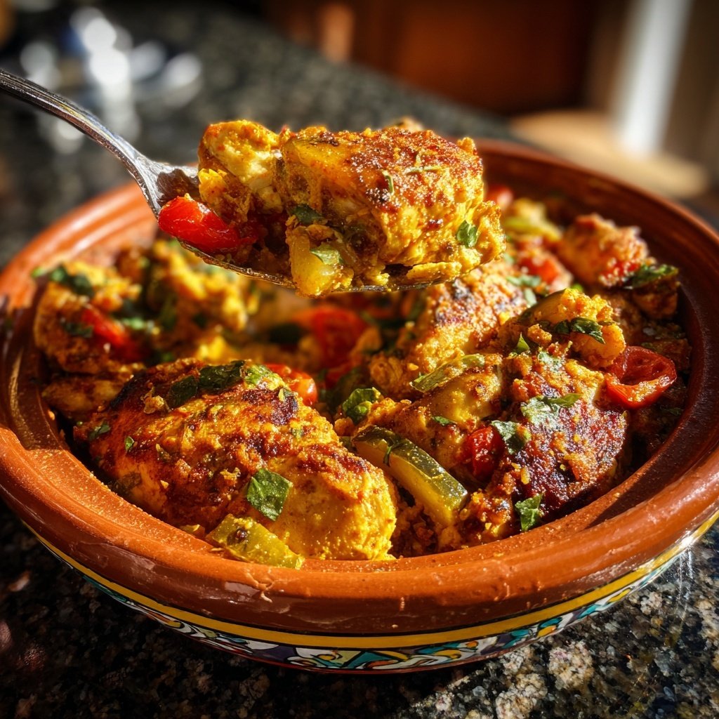 Internationale Küche Marokkanisches Hähnchen-Tagine