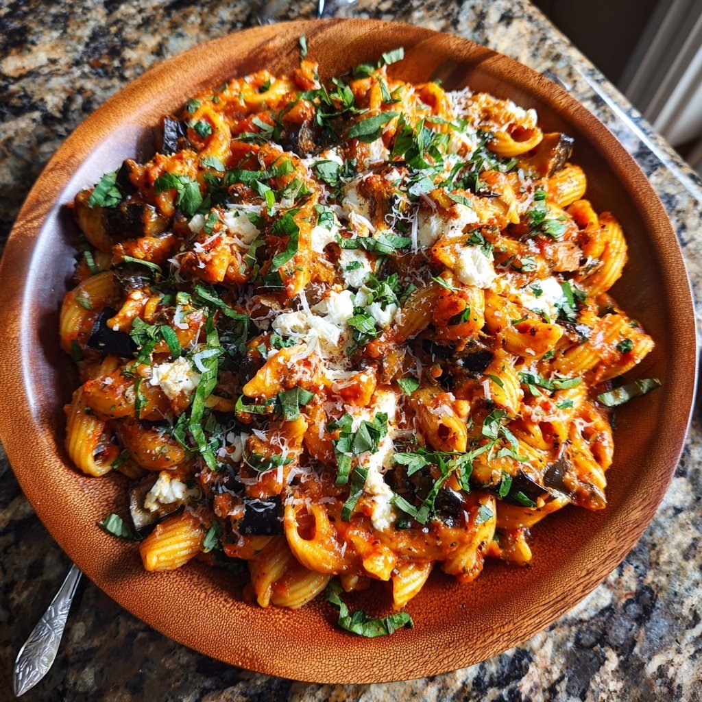 Internationale Küche Italienische Pasta alla Norma