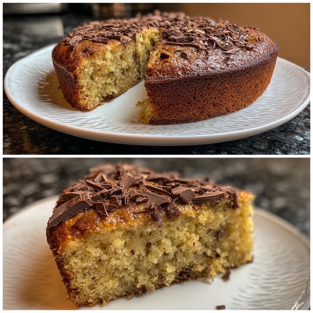 Bananenkuchen mit Zartbitterschokolade