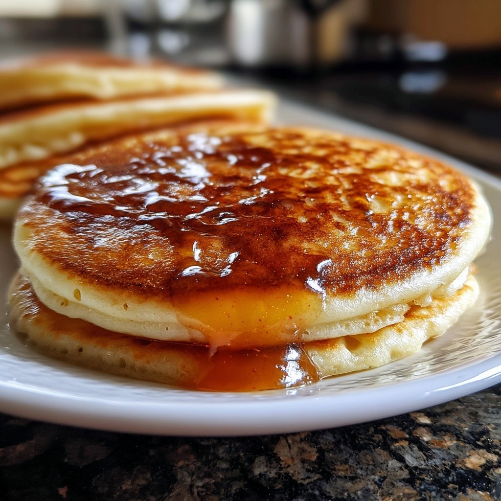 Pfannkuchen mit Apfelmus