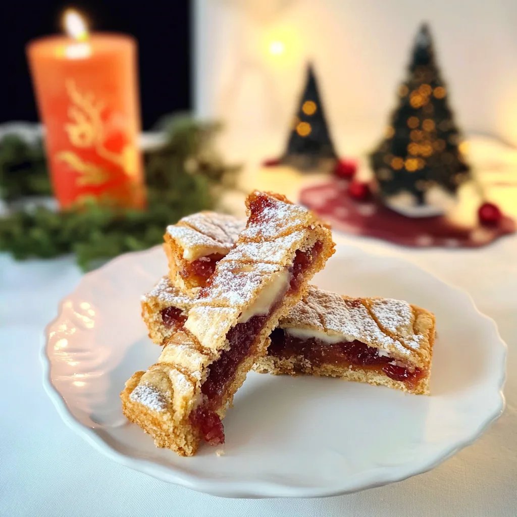 Schnelle Linzer Streifen mit Johannisbeermarmelade
