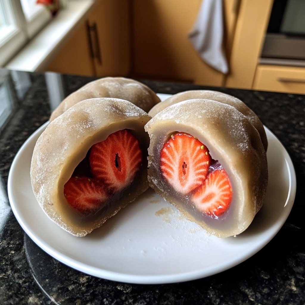 Erdbeer-Mochi