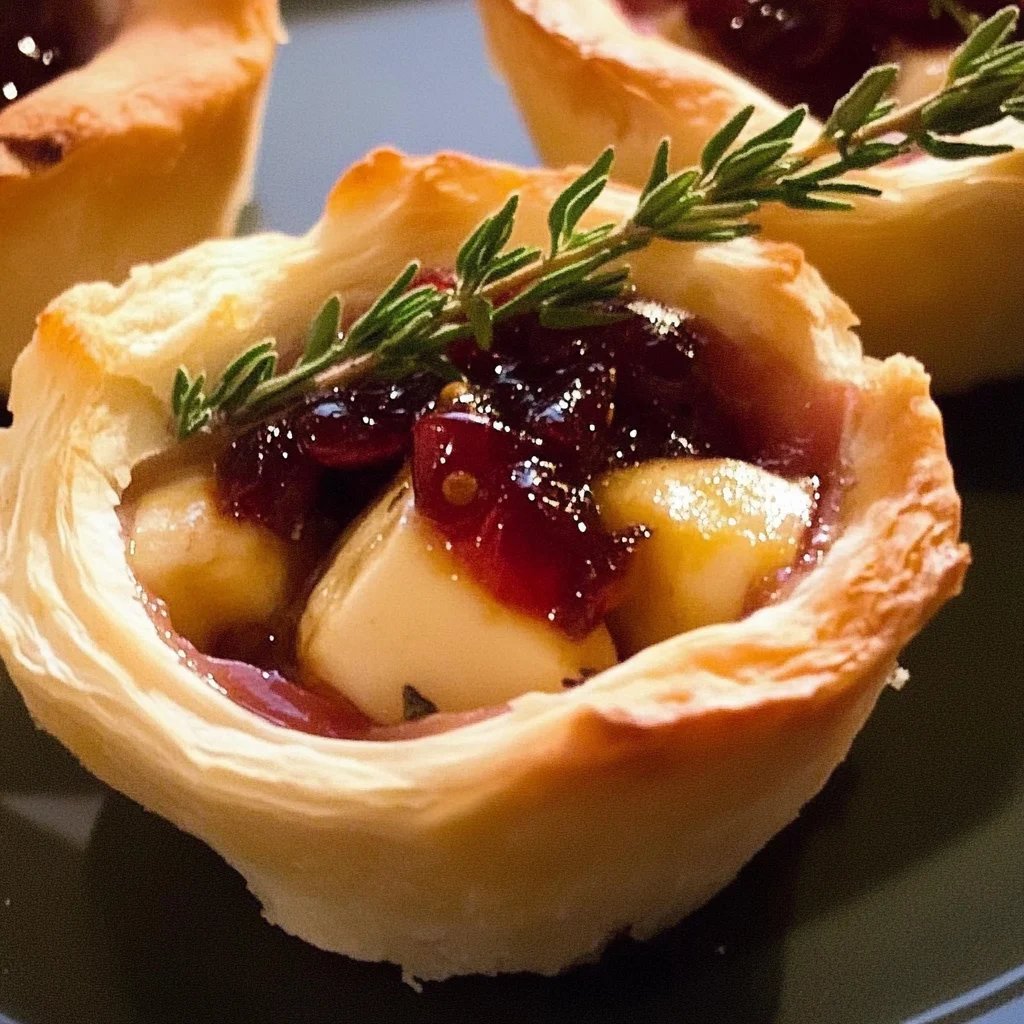 Camembert aus dem Ofen in Blätterteig