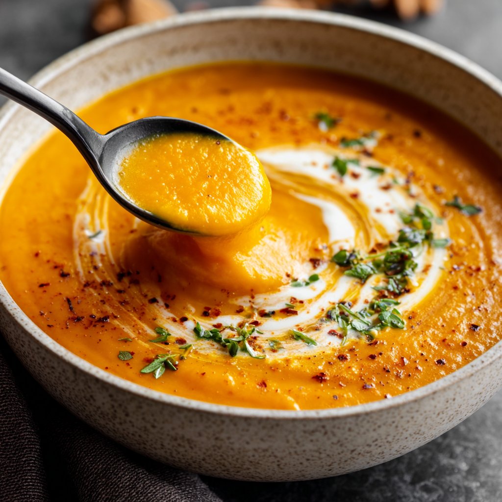 Kürbissuppe mit Curry