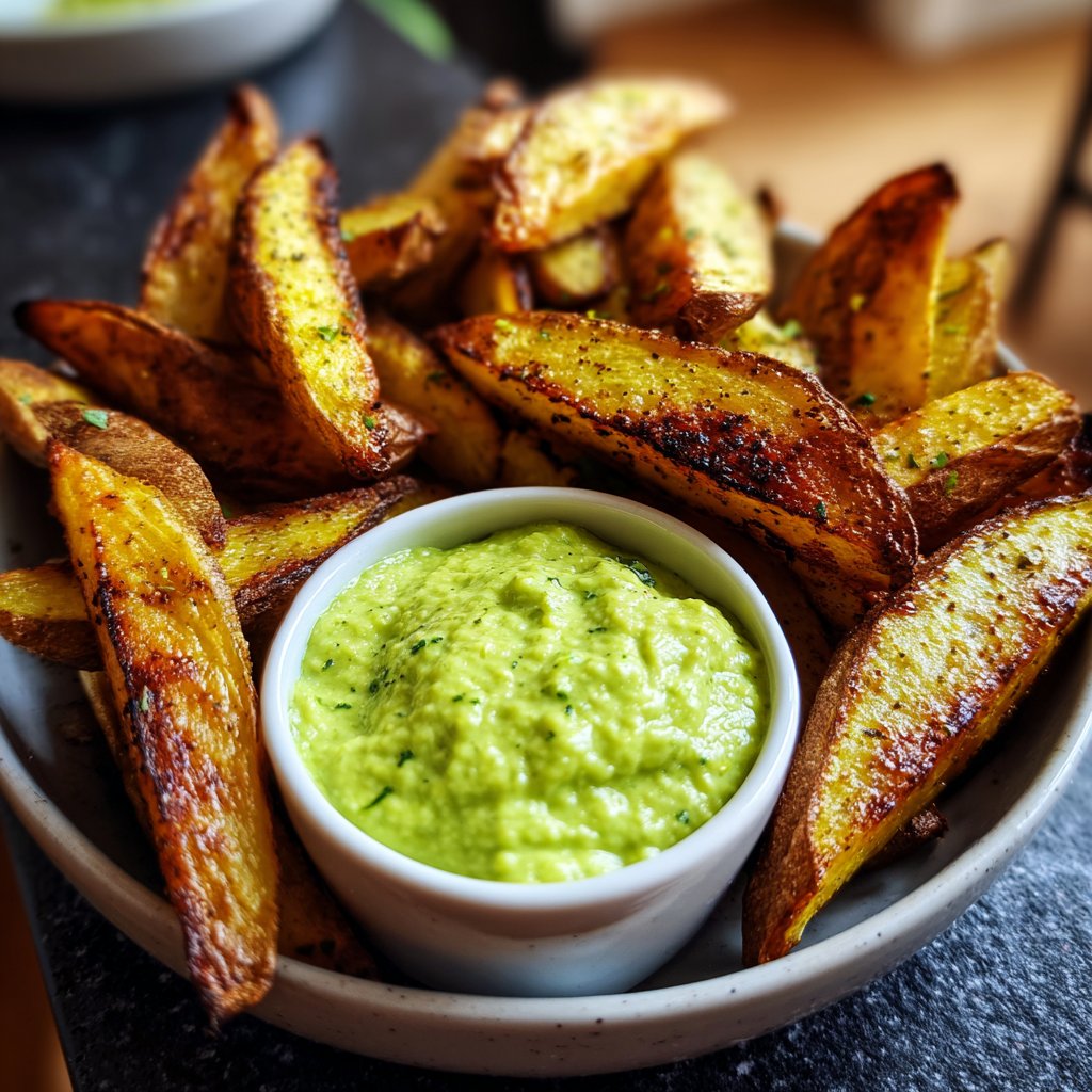Ofenkartoffeln mit Avocado-Dip